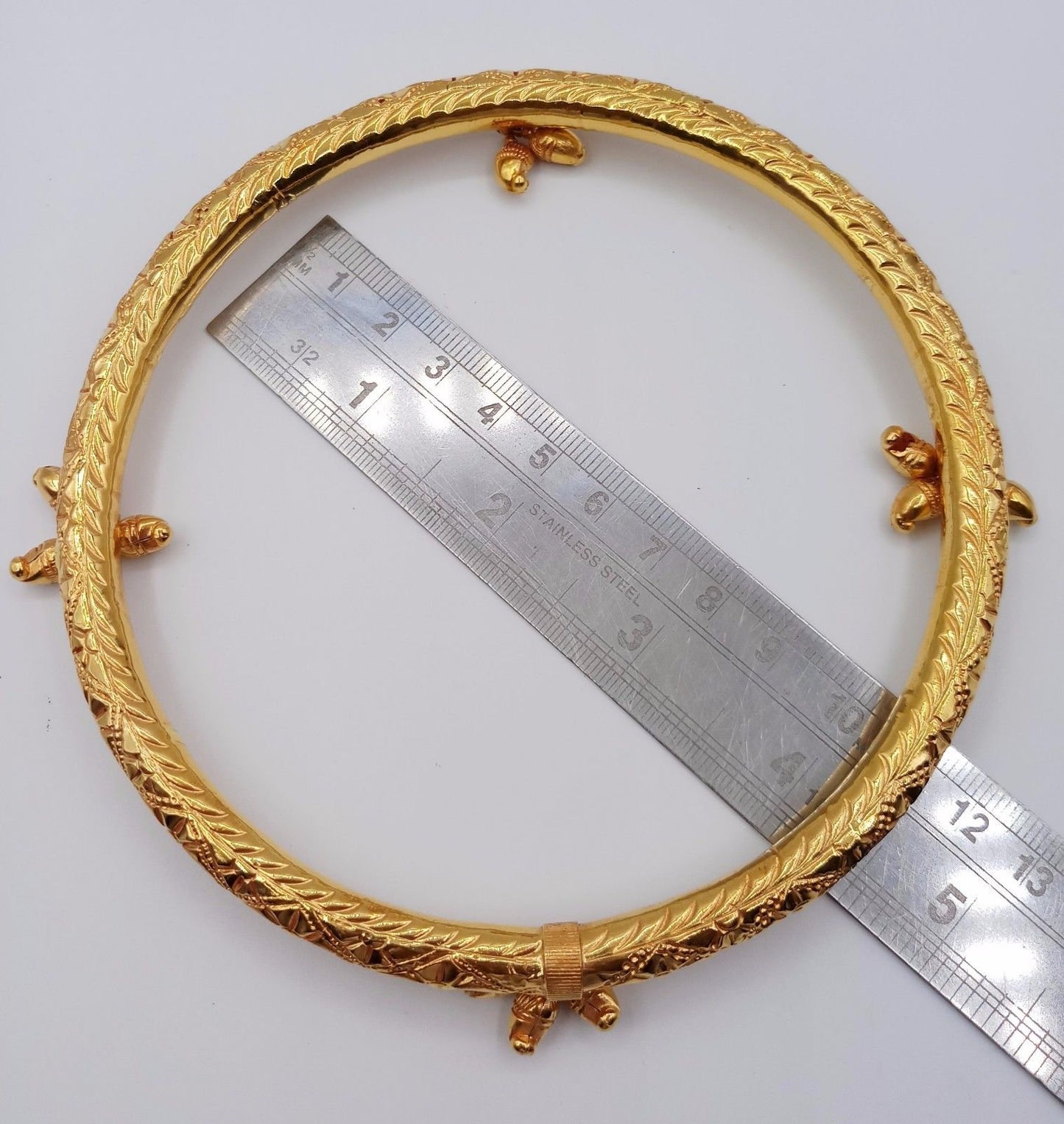 Vintage handmade antique design fabulous 22karat yellow gold foot bracelet ankle bracelet anklet pair women's tribal jewelry - TRIBAL ORNAMENTS