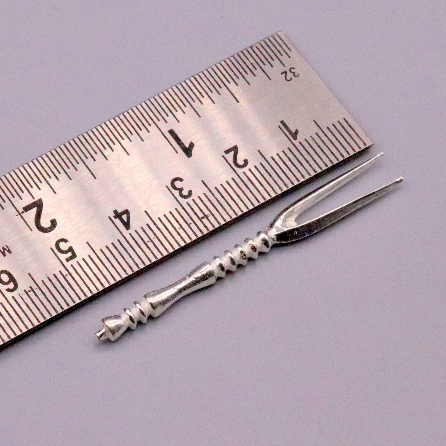 handmade solid silver chopsticks / knife and fork snack fruit food fork excellent hand crafted design daily use spoon03 - TRIBAL ORNAMENTS