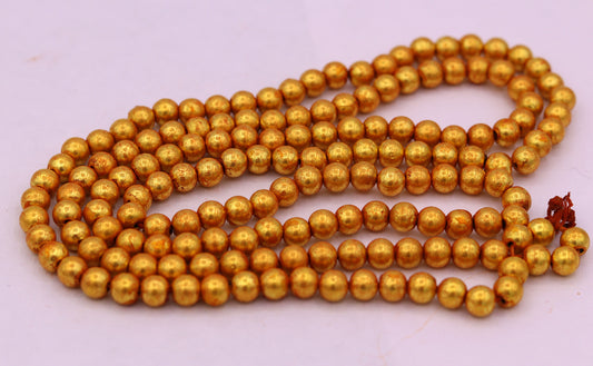 Lot 10 beads 22K yellow gold handmade excellent round shape ball to make some thing new jewelry design traditional india jewelry - TRIBAL ORNAMENTS