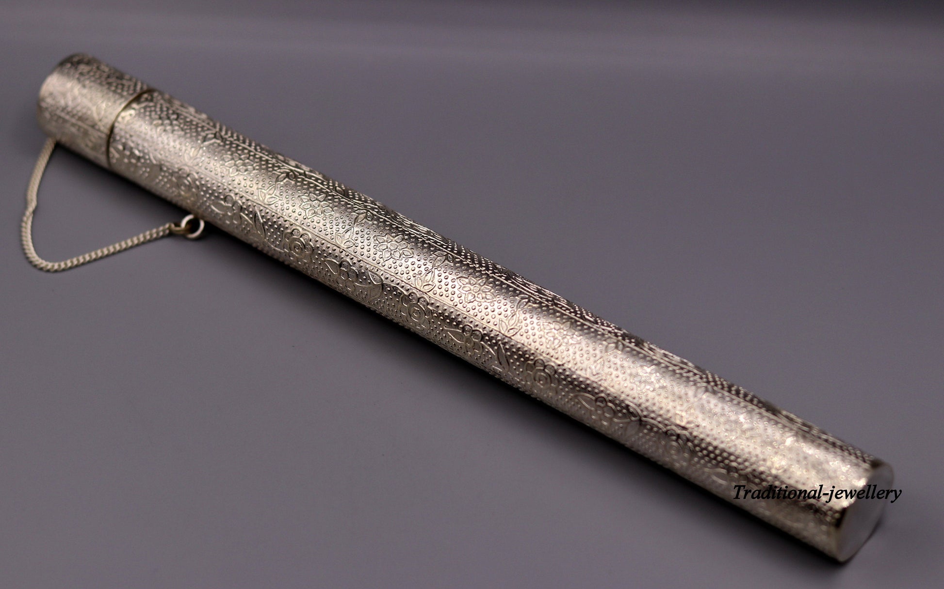 Vintage handmade solid silver incense sticks box holder Agarbatti stand box trinket box fabulous craftsmanship - TRIBAL ORNAMENTS