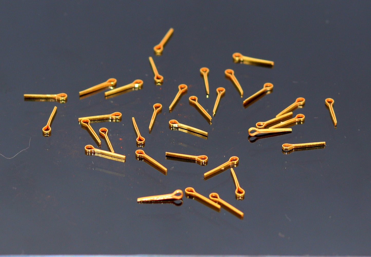 18 karat solid gold handmade clips hanging loose findings clips to create custom jewelry design excellent articles - TRIBAL ORNAMENTS