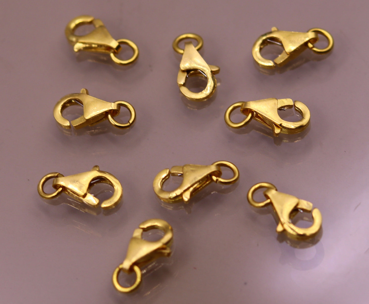 22kt yellow gold handmade excellent dolphin fish lock clasps closure for chain or bracelet for making jewelry - TRIBAL ORNAMENTS