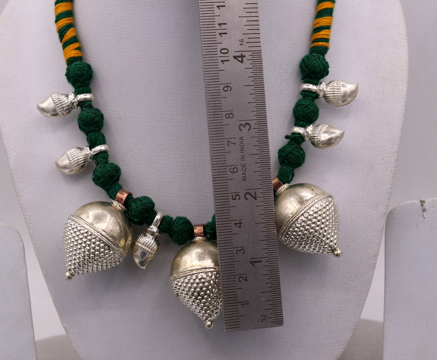 Indian tribal handmade sterling silver gorgeous necklace vintage antique stylish tribal necklace belly dance jewelry set31 - TRIBAL ORNAMENTS