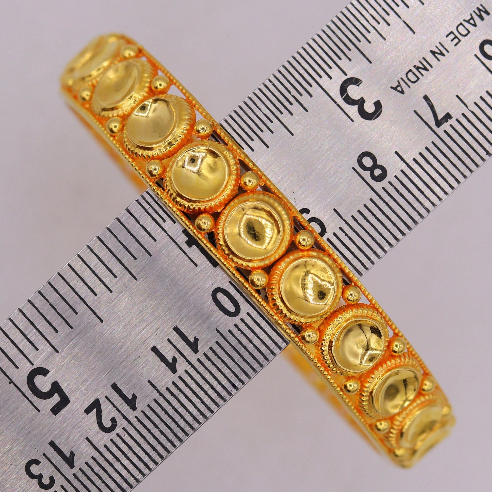 Antique design tussi chudi  handmade fabulous 22karat yellow gold bangle bracelet Indian tribal jewelry from rajasthan india - TRIBAL ORNAMENTS