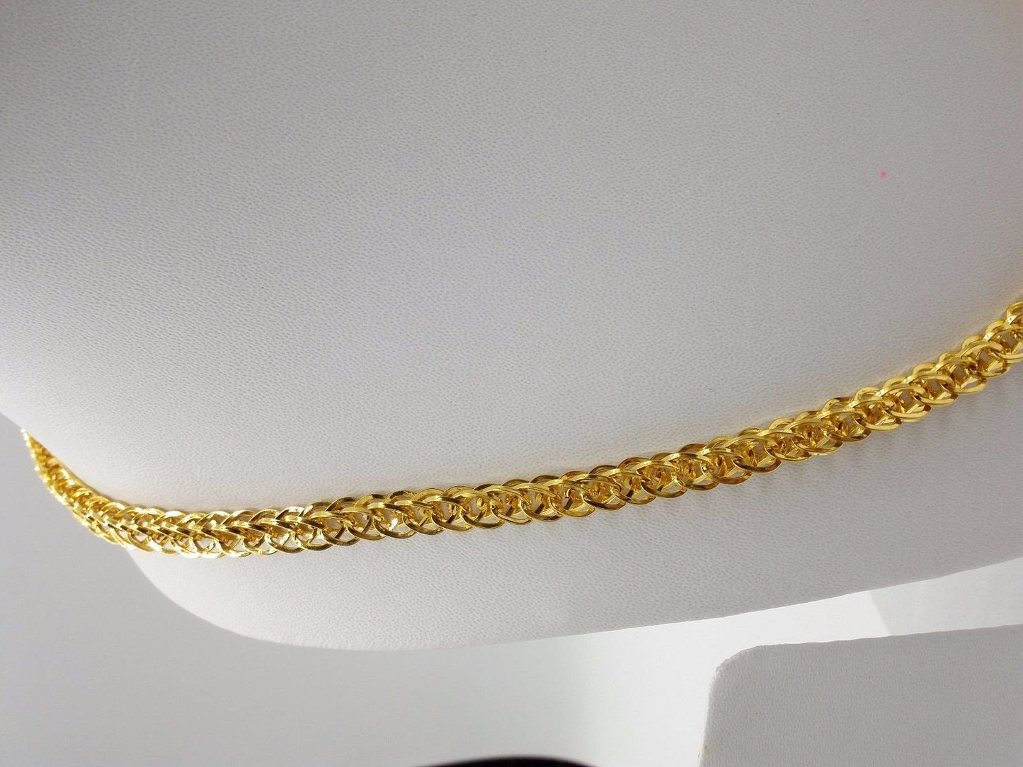 Handmade 22 karat Vintage style 20 inches long fabulous foxtail link chain necklace for unisex jewelry from rajastjan - TRIBAL ORNAMENTS