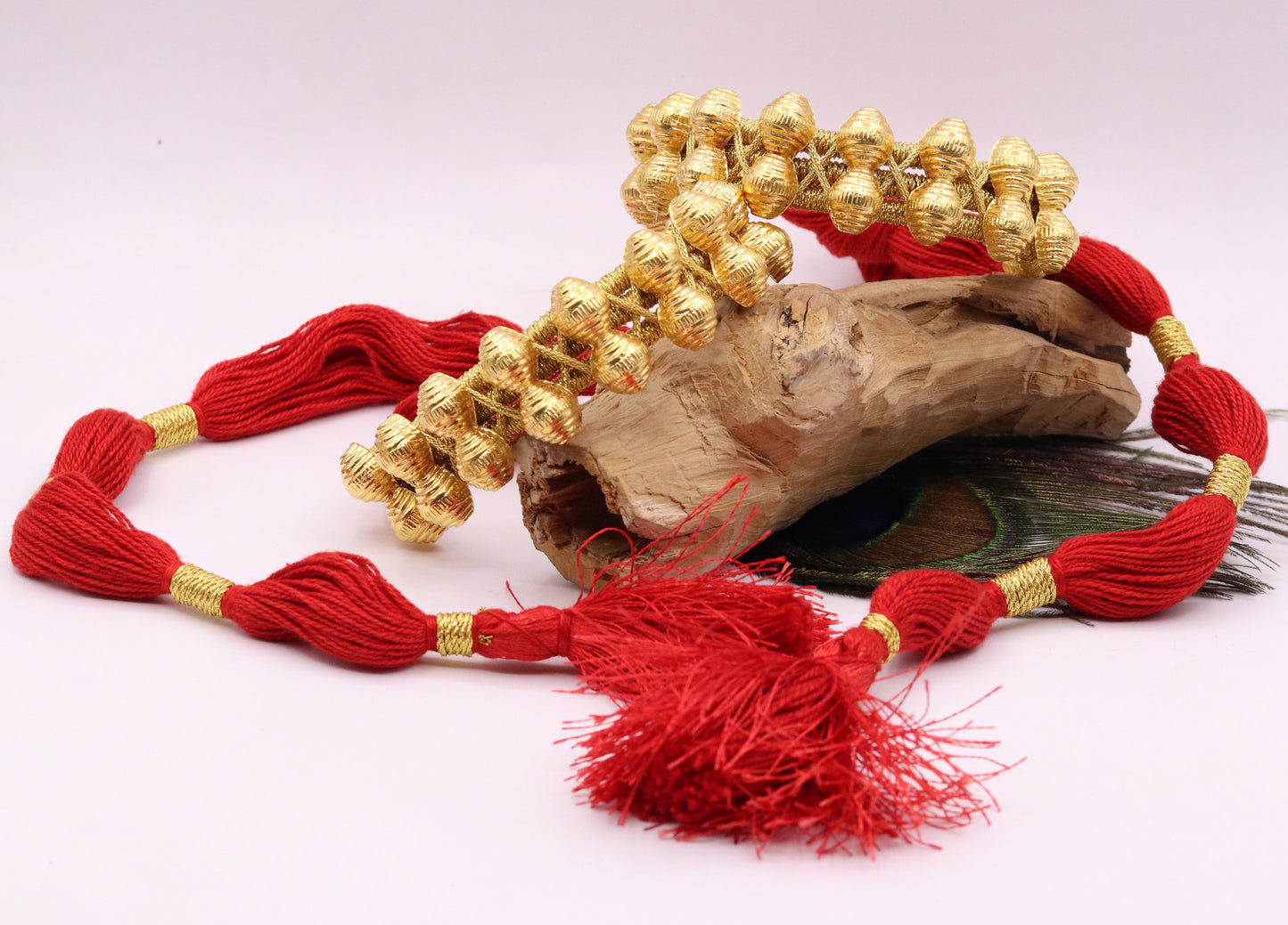 Vintage antique design handmade 22kt yellow gold armlet or bajuband or nogary bhujband tribal wedding jewelry from Rajasthan India - TRIBAL ORNAMENTS