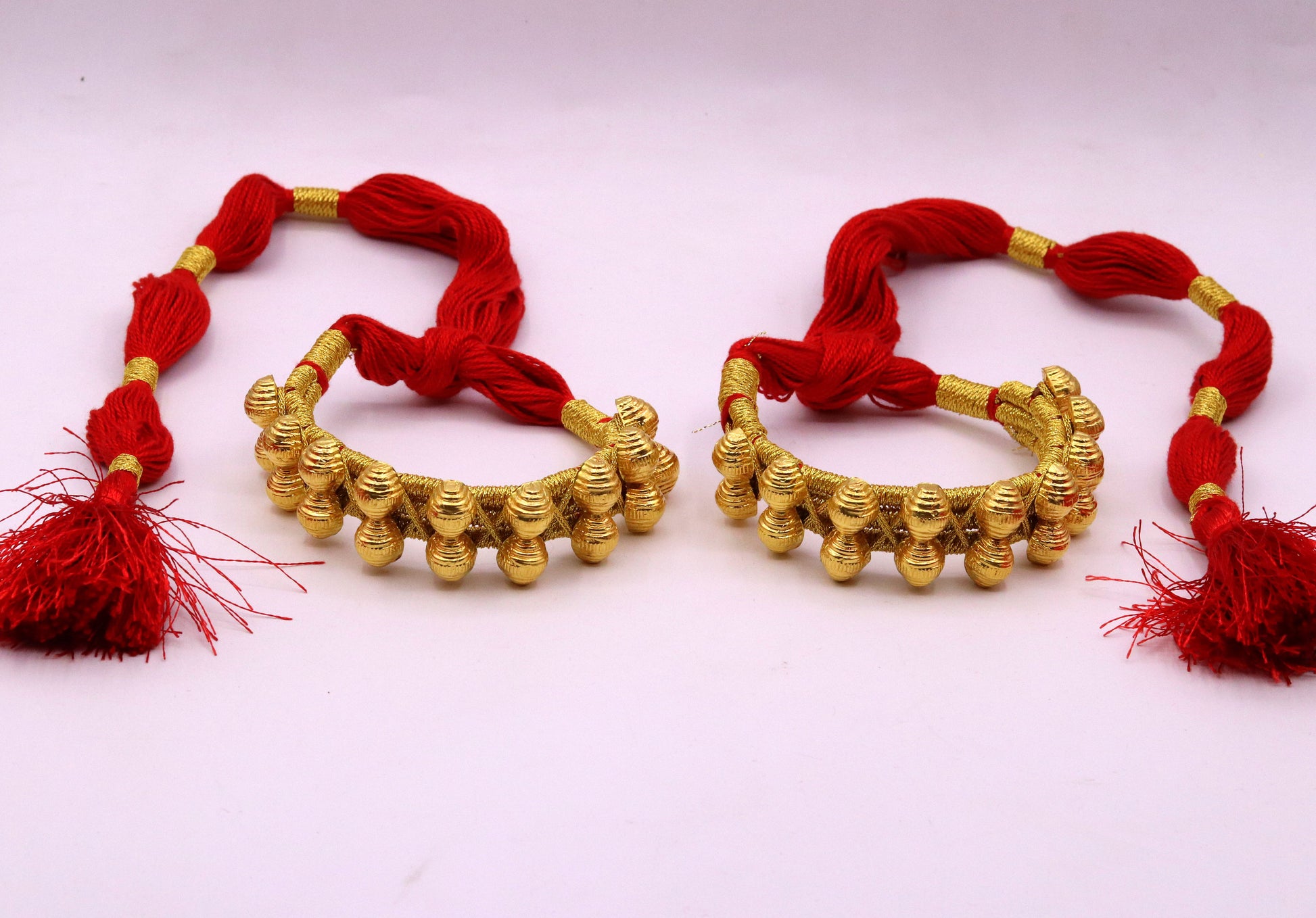 Vintage antique design handmade 22kt yellow gold armlet or bajuband or nogary bhujband tribal wedding jewelry from Rajasthan India - TRIBAL ORNAMENTS