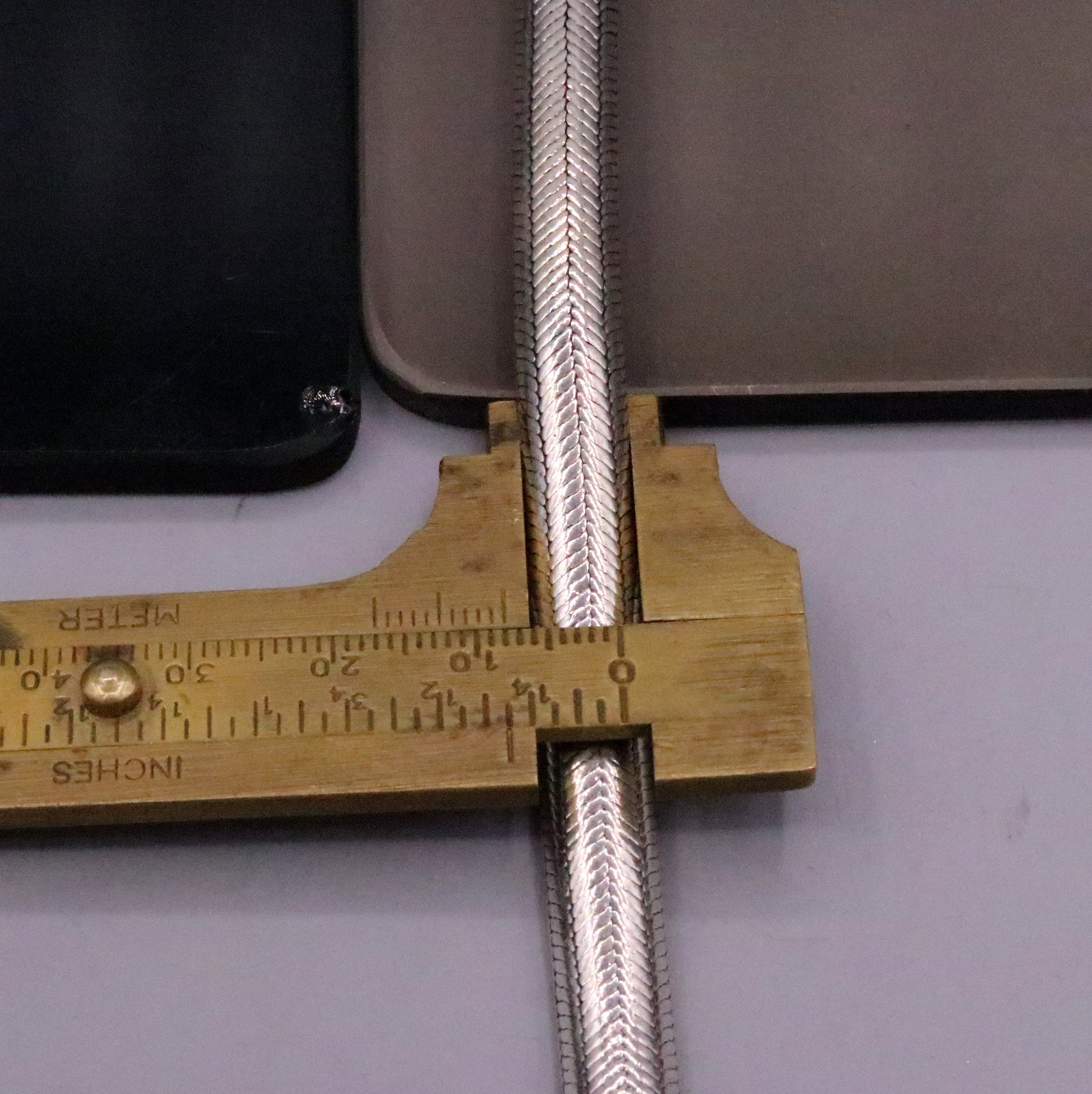 Vintage style 925 Sterling silver handmade wheat chain Half round 'D' shape bracelet unisex gorgeous antique style jewelry from india sbr64 - TRIBAL ORNAMENTS