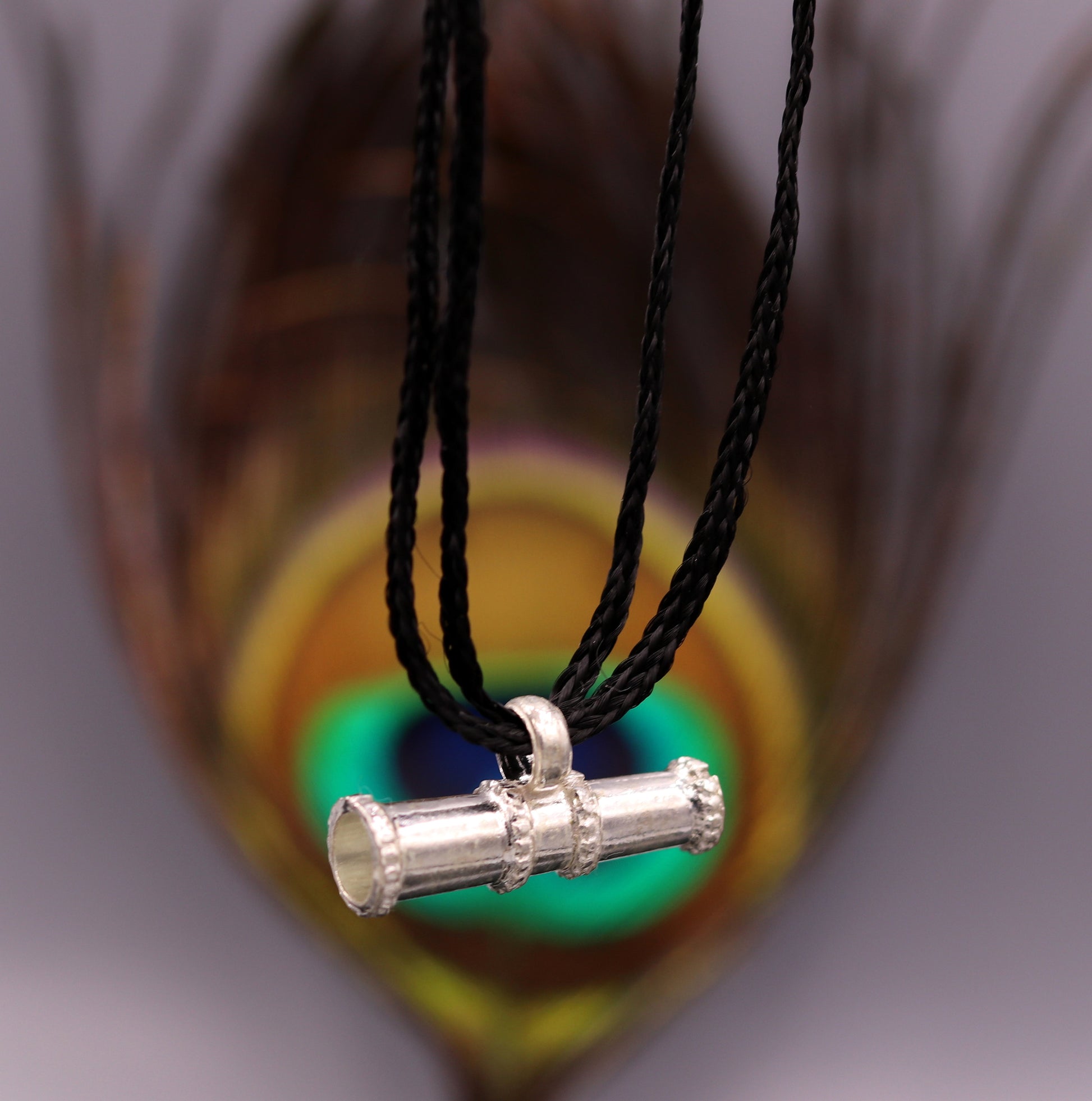 Sterling silver handmade gorgeous cone shape antique tribal pendant pine pendant unisex designer jewelry from Rajasthan india nsp108 - TRIBAL ORNAMENTS