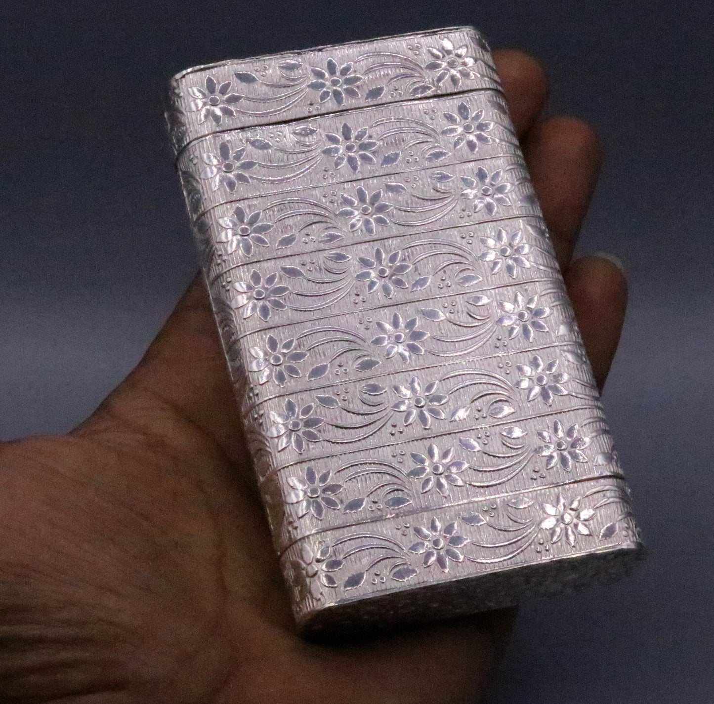 Vintage antique design 925 sterling silver handmade trinket box excellent casket cigar box jewelry for royal jewelry trnk27 - TRIBAL ORNAMENTS