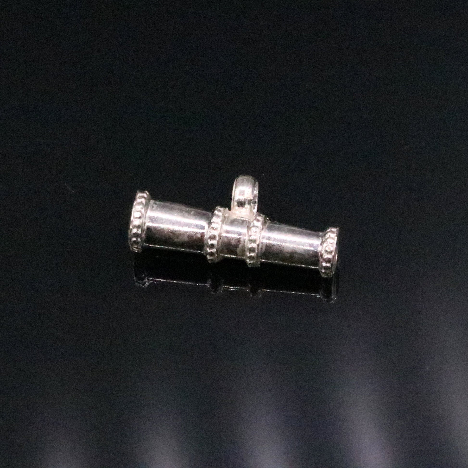 Sterling silver handmade gorgeous cone shape antique tribal pendant pine pendant unisex designer jewelry from Rajasthan india nsp108 - TRIBAL ORNAMENTS