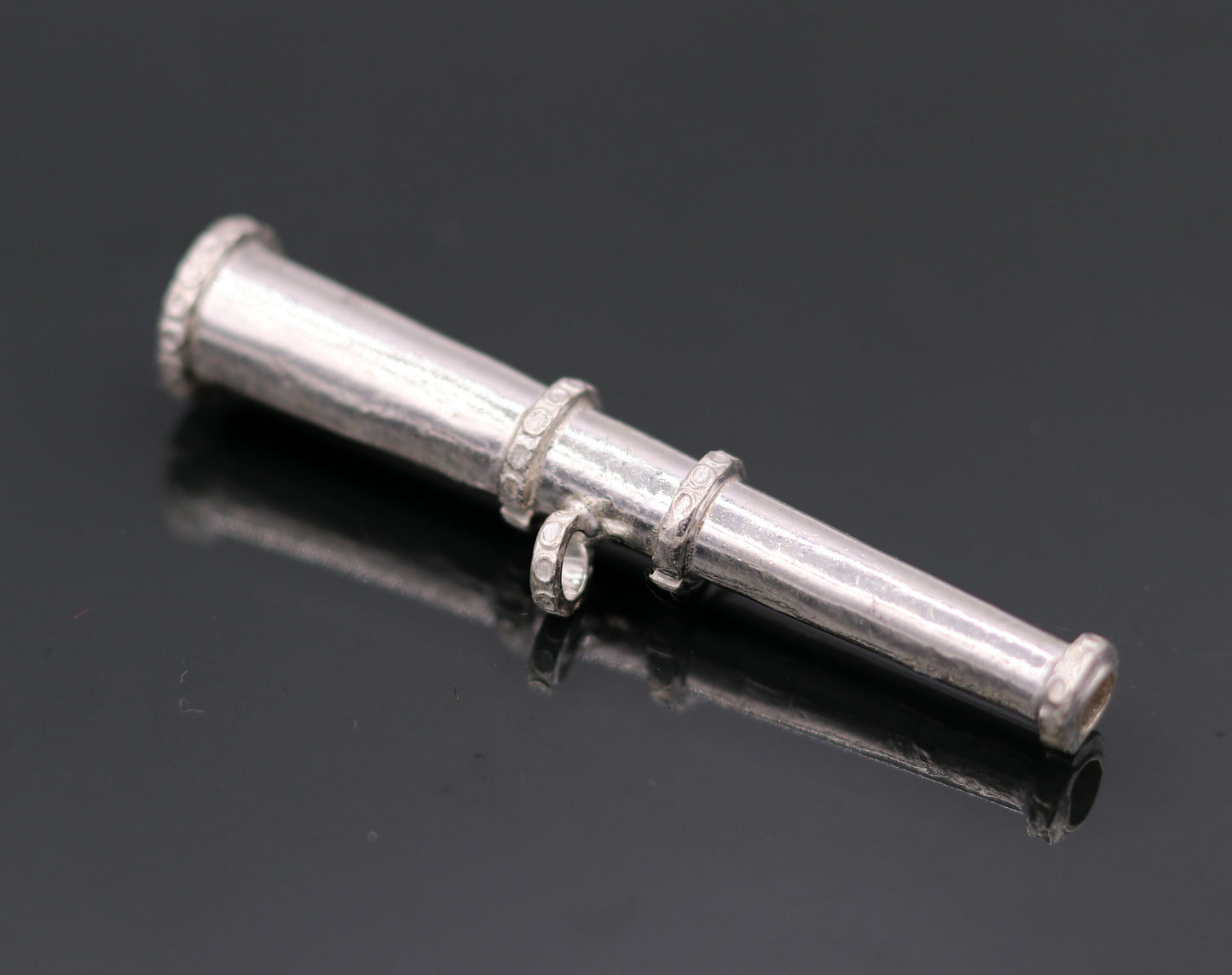 Traditional cone design Sterling silver antique style unisex pendant jewelry from rajasthan india gifting tribal jewelry nsp122 - TRIBAL ORNAMENTS