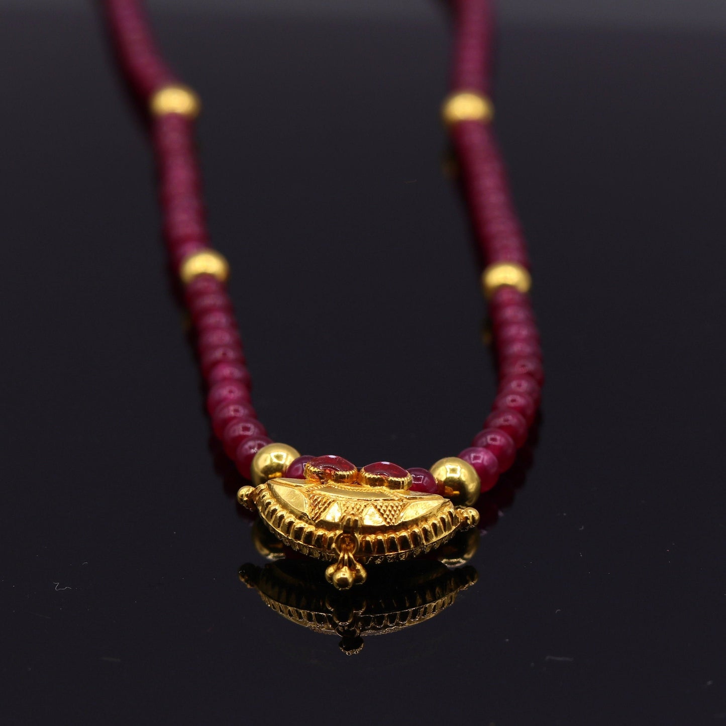 Vintage antique 20karat yellow gold amulet pendant excellent stylish jewelry for girl's women's from tribal rajasthan india - TRIBAL ORNAMENTS