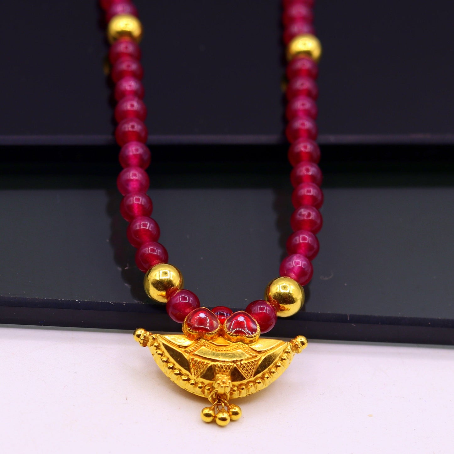 Vintage antique 20karat yellow gold amulet pendant excellent stylish jewelry for girl's women's from tribal rajasthan india - TRIBAL ORNAMENTS