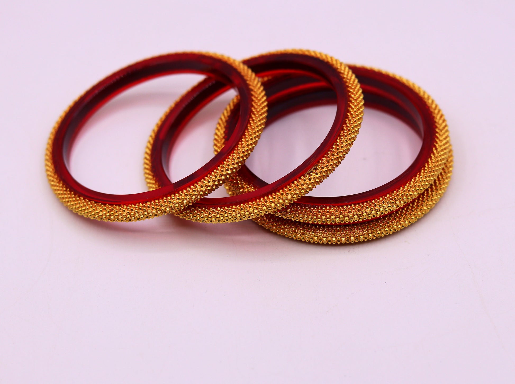 Vintage antique design handmade 22kt yellow gold bangle bracelet 4 pieces set of bangle gifting jewelry tribal wedding jewelry from india - TRIBAL ORNAMENTS