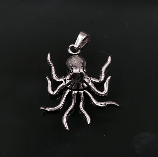 vintage antique design handmade 925 sterling silver fabulous octopus design pendant unisex gifting locket jewelry nsp209 - TRIBAL ORNAMENTS