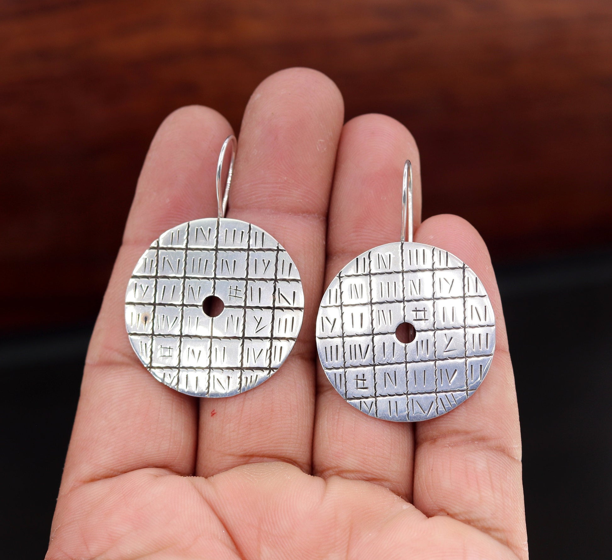 925 sterling silver gorgeous design hoops earrings tribal jewelry stylish modern women's gifting jewelry s601 - TRIBAL ORNAMENTS