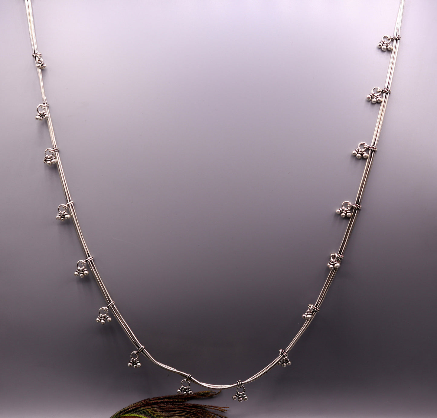 36" to 38.5" inches adjustable 925 sterling silver handmade vintage design awesome belly chain,waist chain belly dance tribal jewelry wch07 - TRIBAL ORNAMENTS