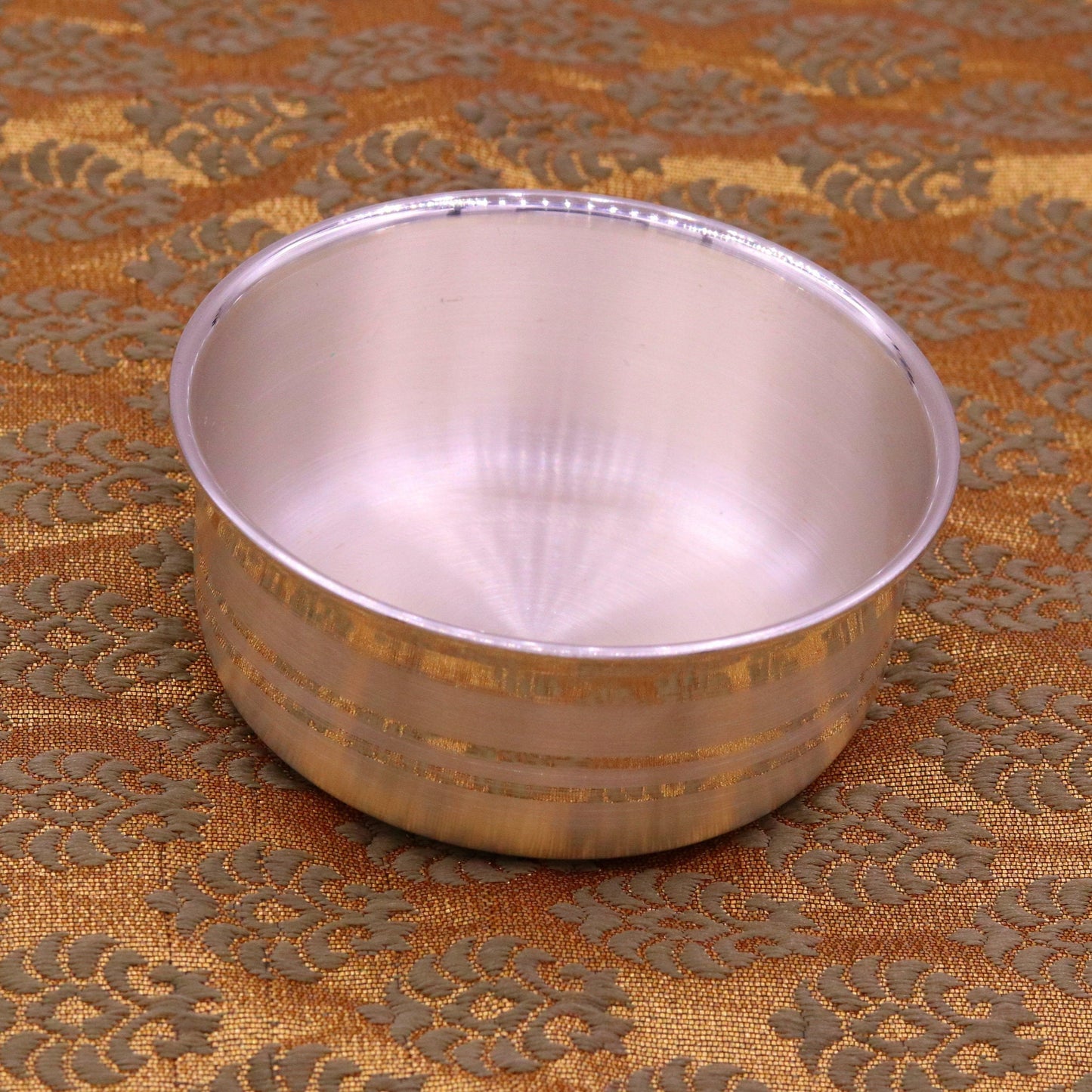 Plain design handmade 999 solid silver bowl, silver vessels, silver utensils, solid silve baby bowl for medical use for health sv07 - TRIBAL ORNAMENTS