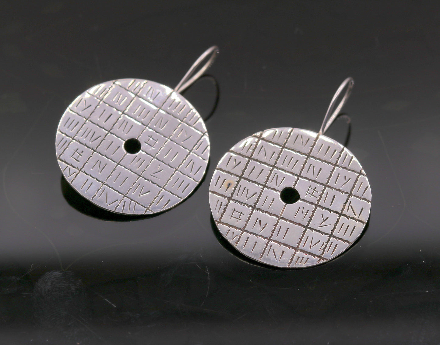 925 sterling silver gorgeous design hoops earrings tribal jewelry stylish modern women's gifting jewelry s601 - TRIBAL ORNAMENTS