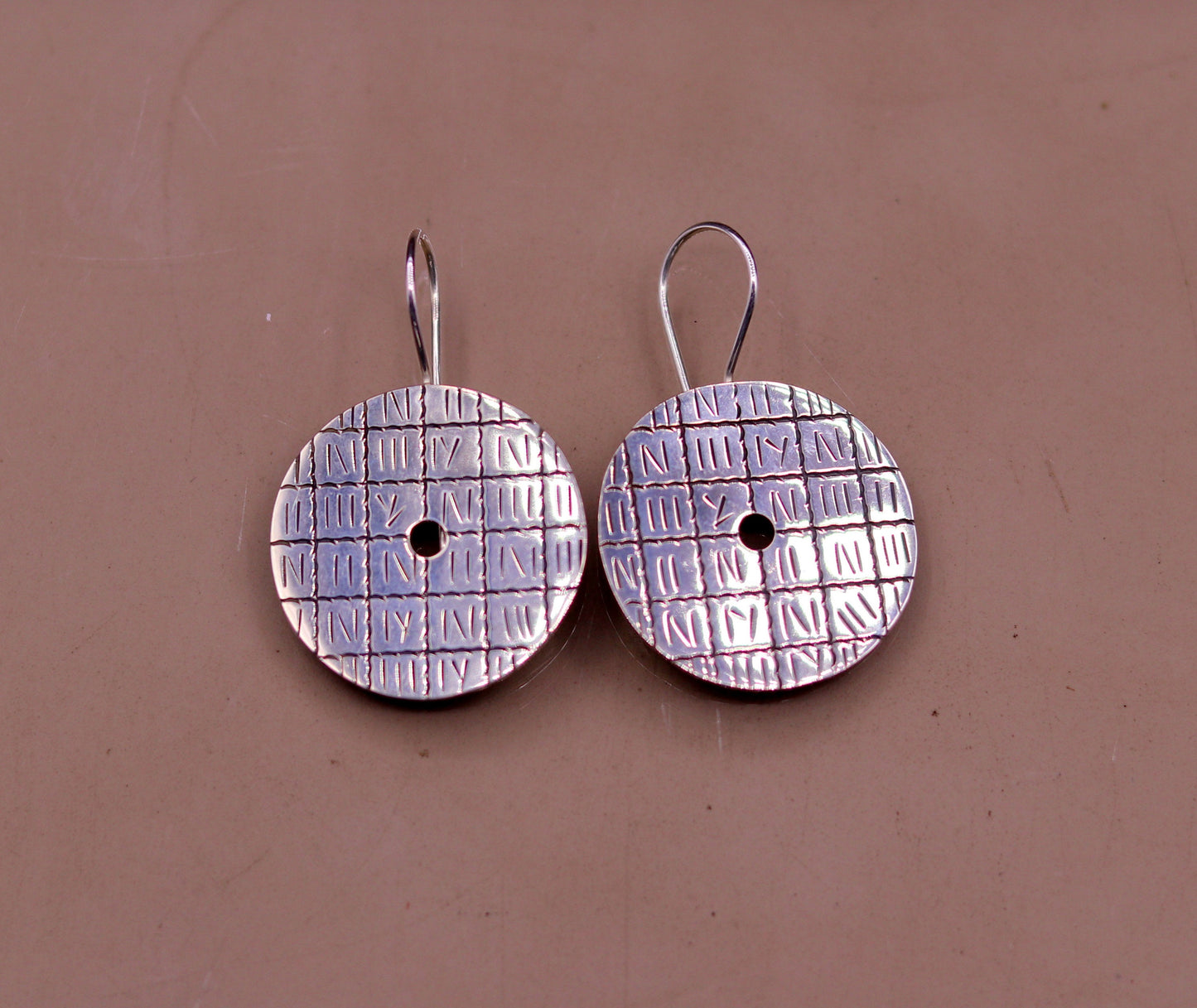 925 sterling silver hoops earring, drop dangle earrings, women's earring jewelry tribal jewelry india s604 - TRIBAL ORNAMENTS