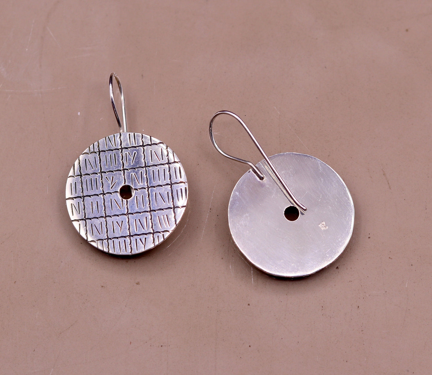 925 sterling silver hoops earring, drop dangle earrings, women's earring jewelry tribal jewelry india s604 - TRIBAL ORNAMENTS