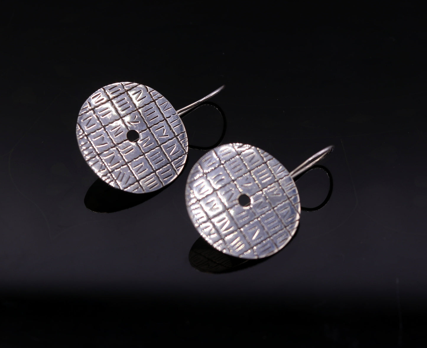 925 sterling silver hoops earring, drop dangle earrings, women's earring jewelry tribal jewelry india s604 - TRIBAL ORNAMENTS