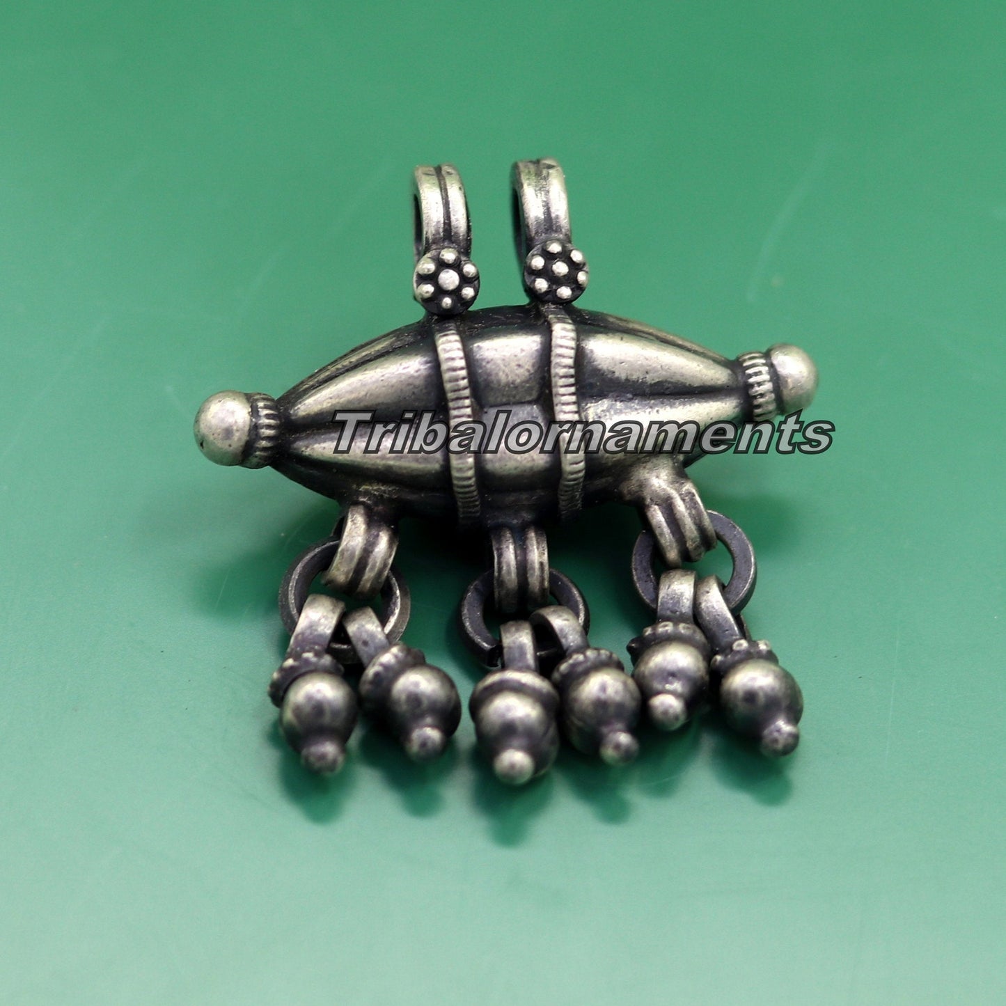 925 sterling silver handmade custom made design gorgeous amulet pendant personalized gift necklace belly dance jewelry nsp367 - TRIBAL ORNAMENTS