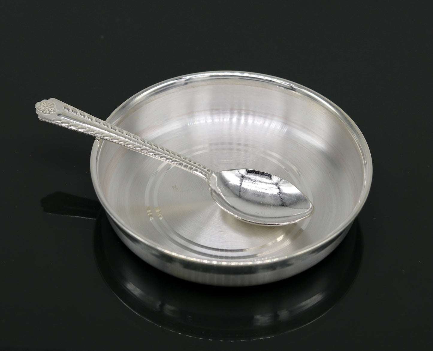 999 Fine silver handmade excellent silver vessels, silver utensils, silve baby plate,tray silver art, silver bowl, cup , baby feeding sv46 - TRIBAL ORNAMENTS