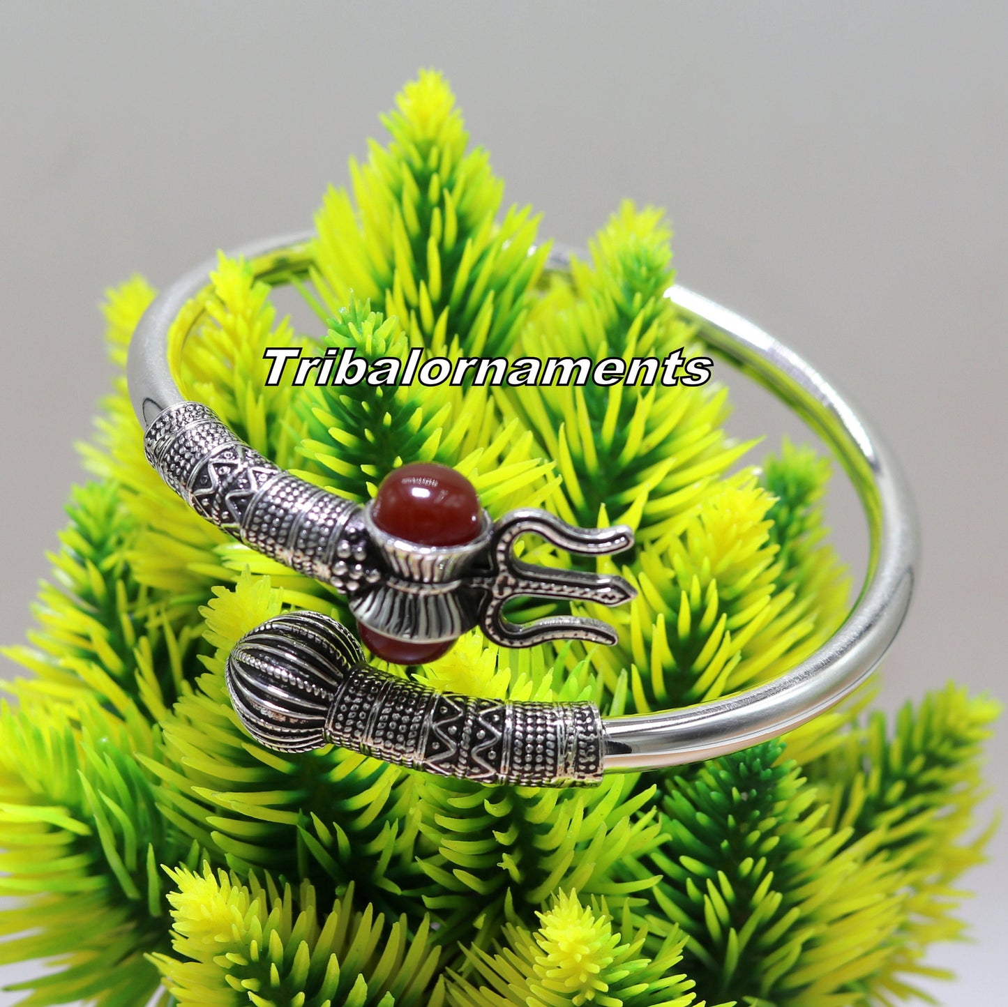 vintage design Handcrafted 925 sterling silver bangle bracelet kada excellent god shiva trident customized jewelry, excellent gifting nsk238 - TRIBAL ORNAMENTS