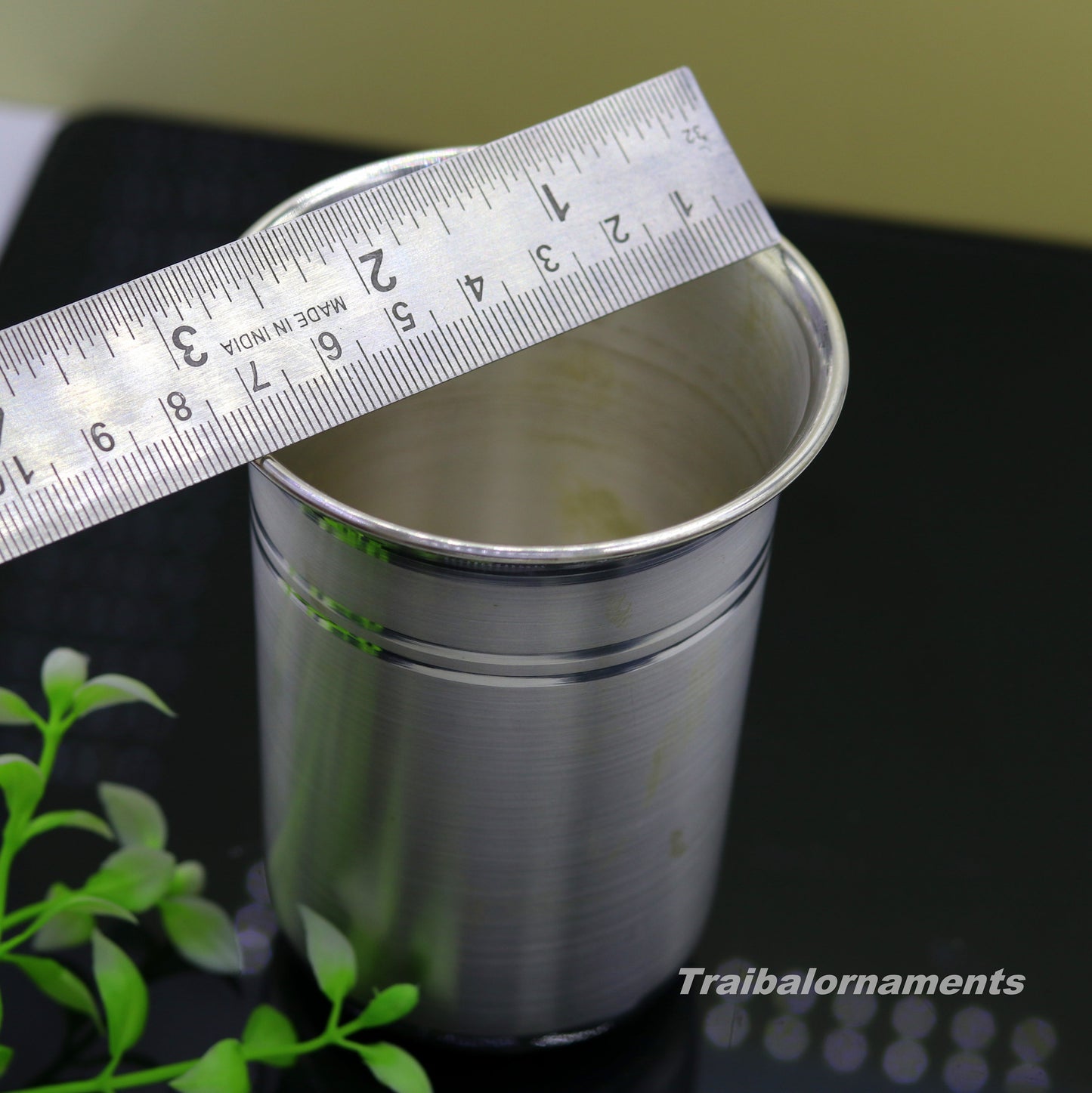 Pure 999 fine silver handmade vessels, water/milk Glass tumbler, silver flask, baby silver utensils for stay healthy from bacteria sv39 - TRIBAL ORNAMENTS