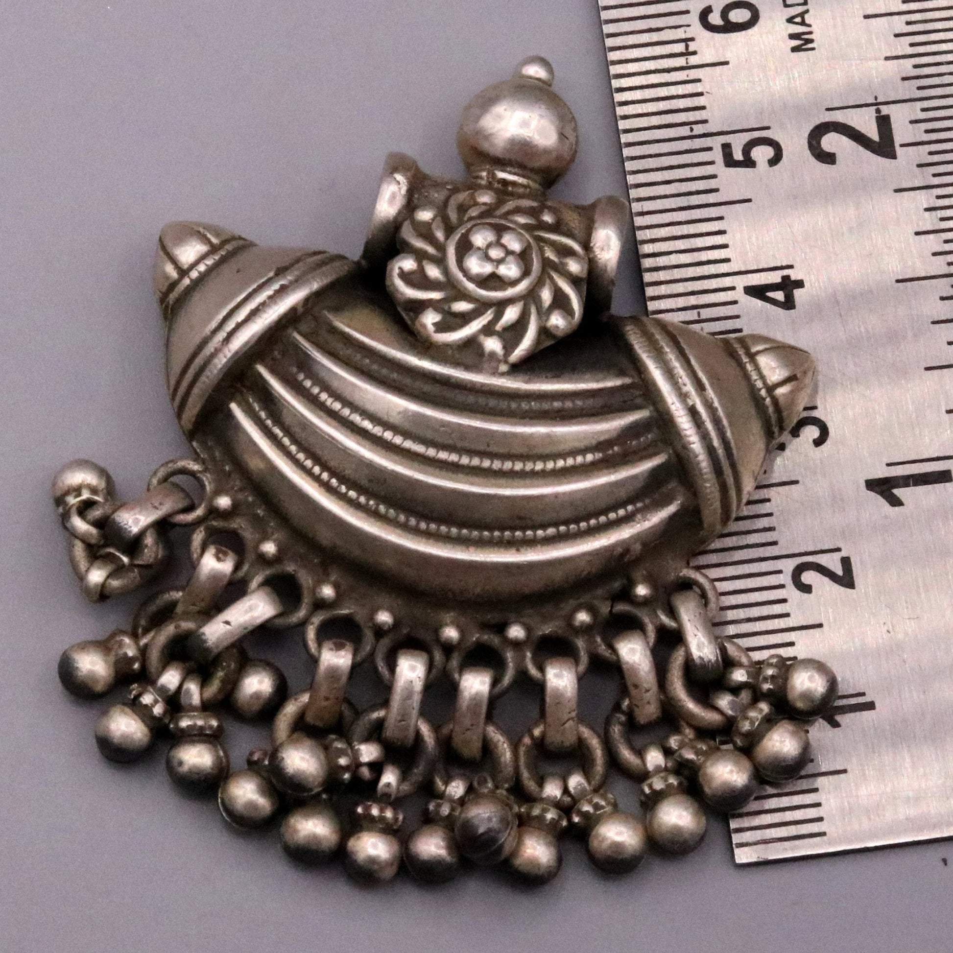 925 sterling silver handmade customized vintage design pretty charm pendant necklace belly dance personalized tribal jewelry gifting nsp394 - TRIBAL ORNAMENTS