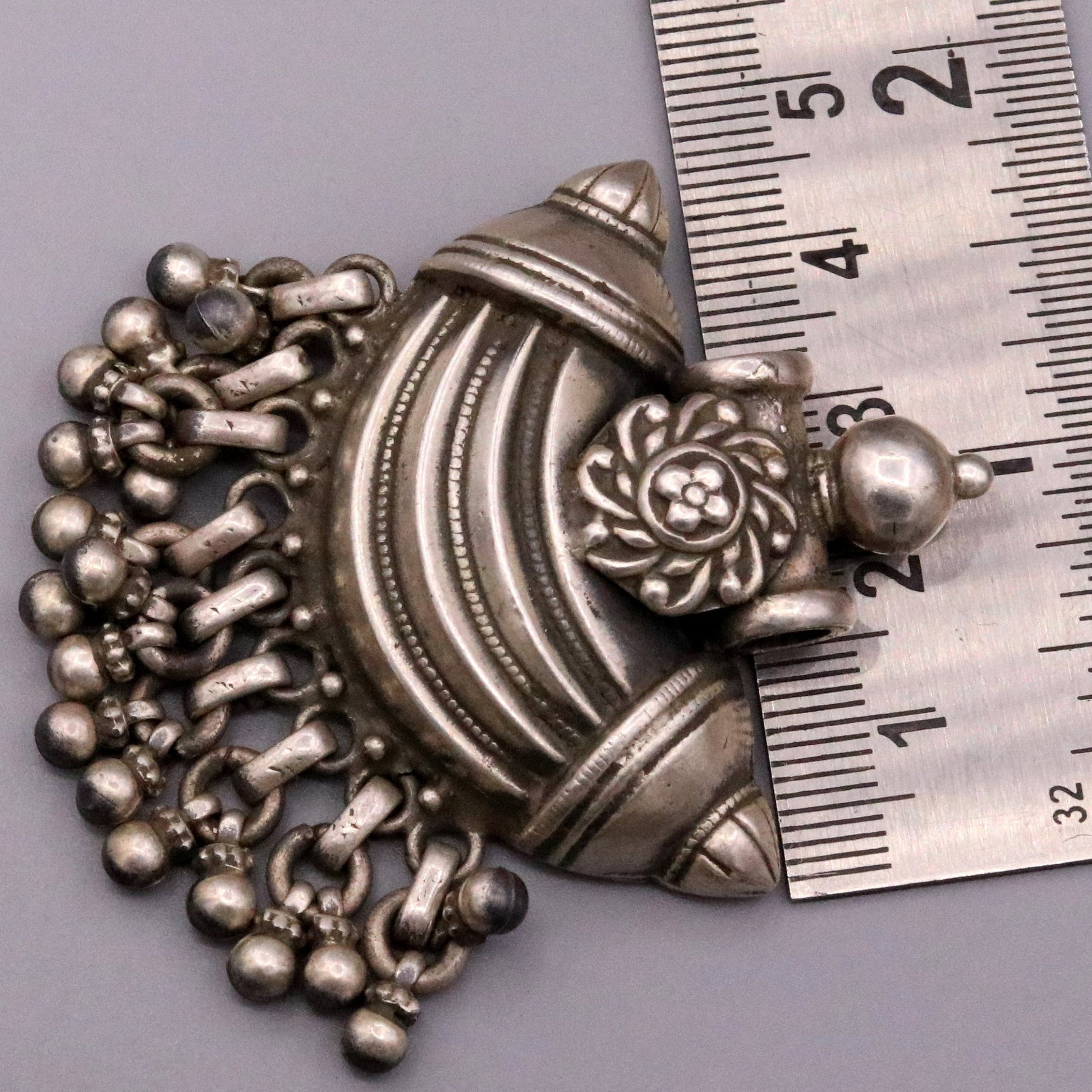 925 sterling silver handmade customized vintage design pretty charm pendant necklace belly dance personalized tribal jewelry gifting nsp394 - TRIBAL ORNAMENTS
