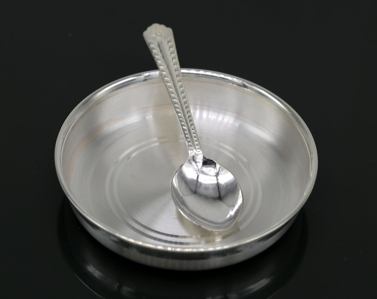 999 Fine silver handmade excellent silver vessels, silver utensils, silve baby plate,tray silver art, silver bowl, cup , baby feeding sv46 - TRIBAL ORNAMENTS
