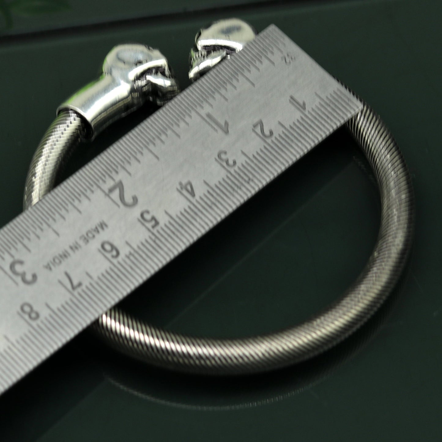 925 sterling silver handmade gorgeous hip-hop skull design bangle bracelet kada, fabulous unisex gifting personalized jewelry nssk33 - TRIBAL ORNAMENTS