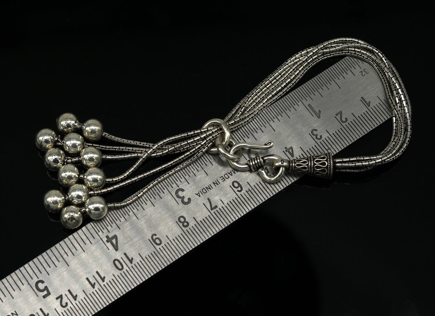 925 sterling silver handmade amazing charm bracelet, excellent multi chain customized adjustable jewelry bridesmaid gift jewelry nsbr17 - TRIBAL ORNAMENTS