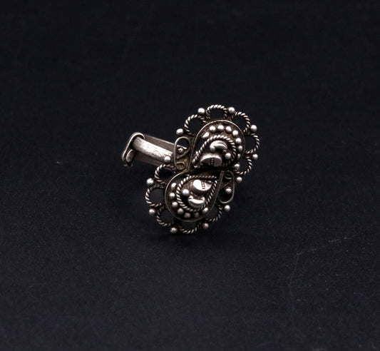 925 sterling silver handmade customized vintage design oxidized adjustable ring, band tribal belly dance personalized gift jewelry sr41 - TRIBAL ORNAMENTS
