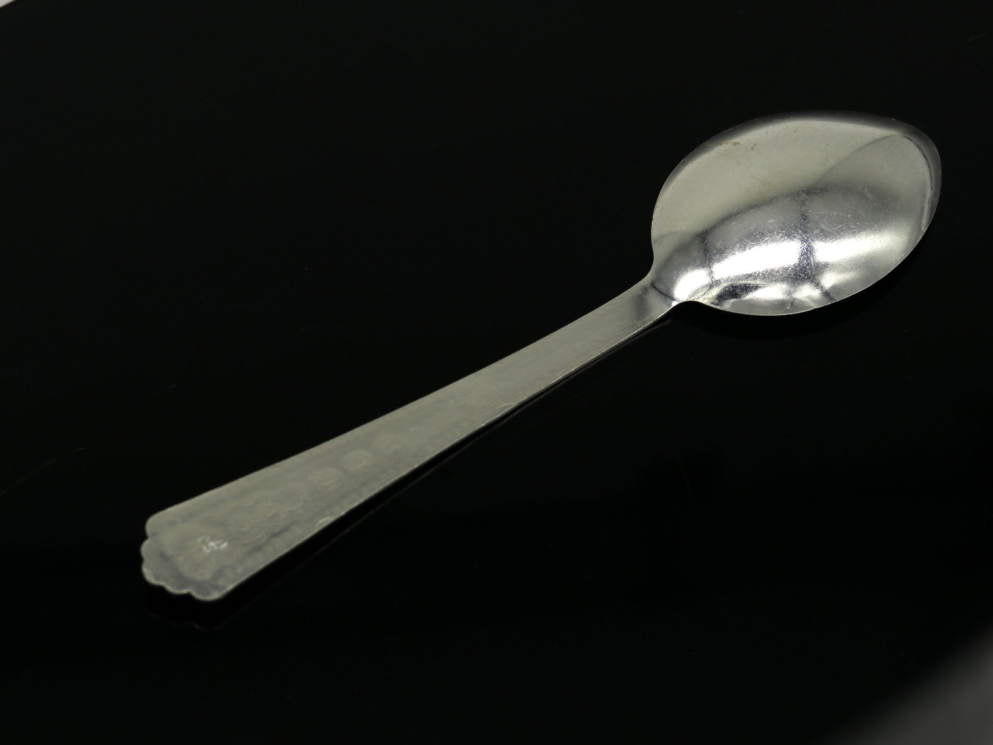 Pure sterling silver handmade solid silver spoon kitchen utensils, vessels, silver has antibacterial properties, keep stay healthy sv57 - TRIBAL ORNAMENTS