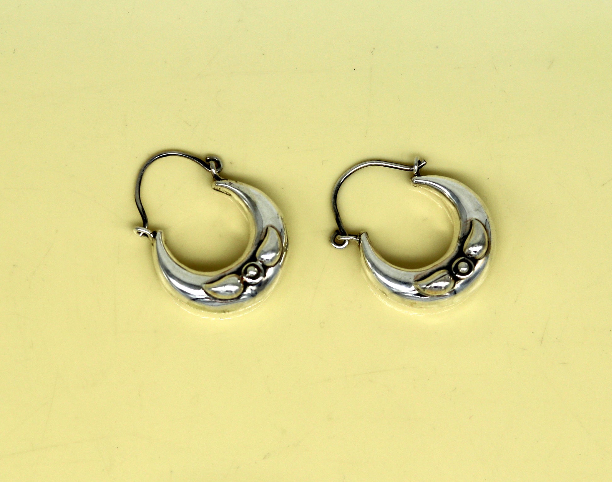 Handmade 925 sterling silver jewelry, fabulous vintage stylish customized hoops earrings bali tribal ethnic personalized jewelry ske17 - TRIBAL ORNAMENTS