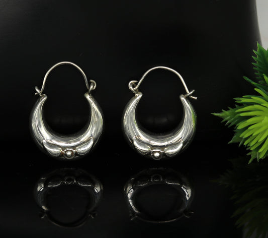 Handmade 925 sterling silver jewelry, fabulous vintage stylish customized hoops earrings bali tribal ethnic personalized jewelry ske17 - TRIBAL ORNAMENTS