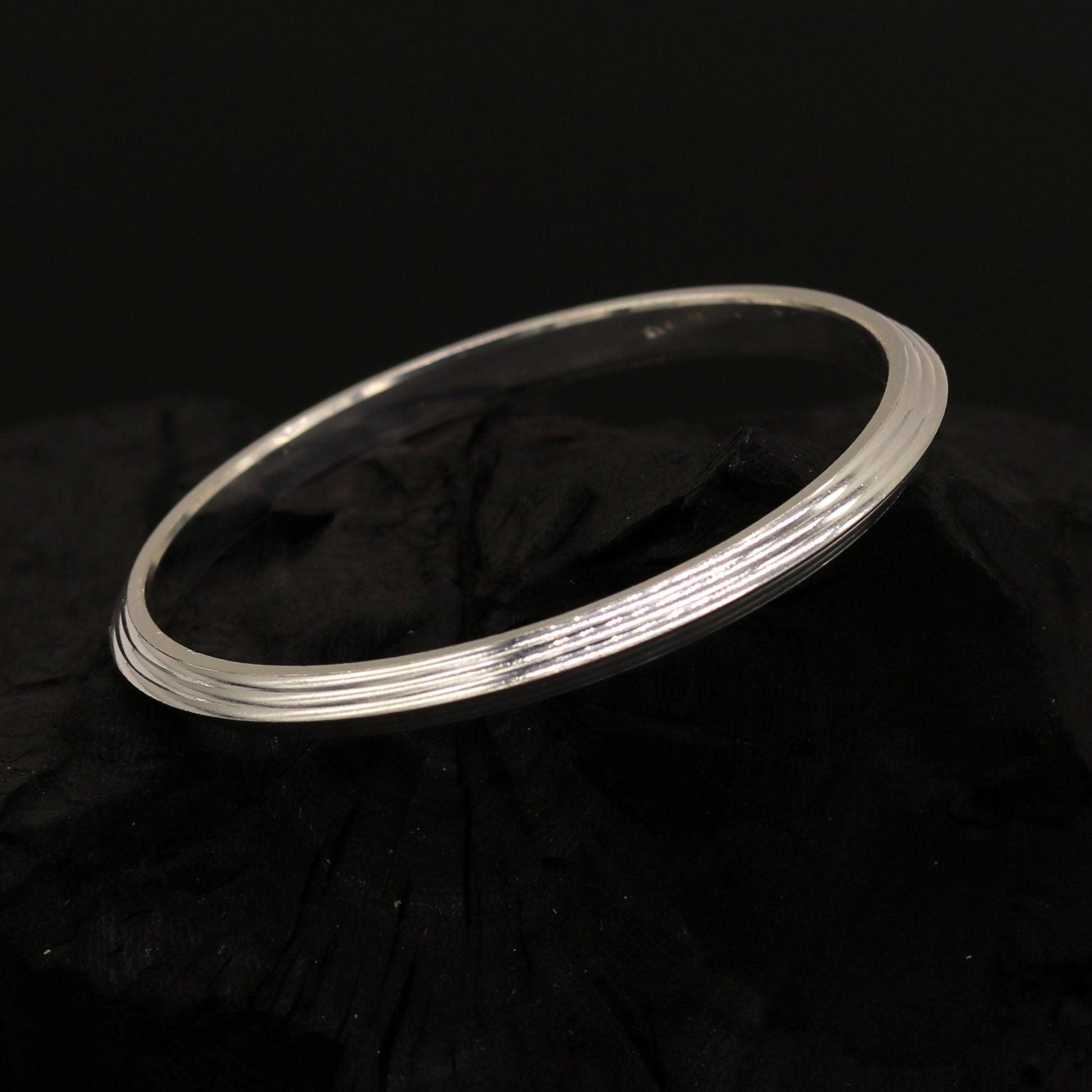 Amazing punjabi sikkha solid silver kada bangle bracelet, excellent customized gifting personalized jewelry, daily use unisex jewelry nsk310 - TRIBAL ORNAMENTS