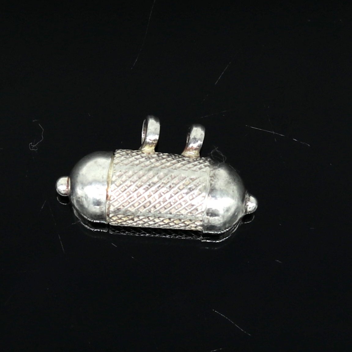 Handmade vintage customized design sterling silver amulet pendant, box pendant, container pendant excellent personalized gifting nsp412 - TRIBAL ORNAMENTS