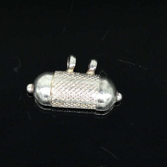 Handmade vintage customized design sterling silver amulet pendant, box pendant, container pendant excellent personalized gifting nsp412 - TRIBAL ORNAMENTS