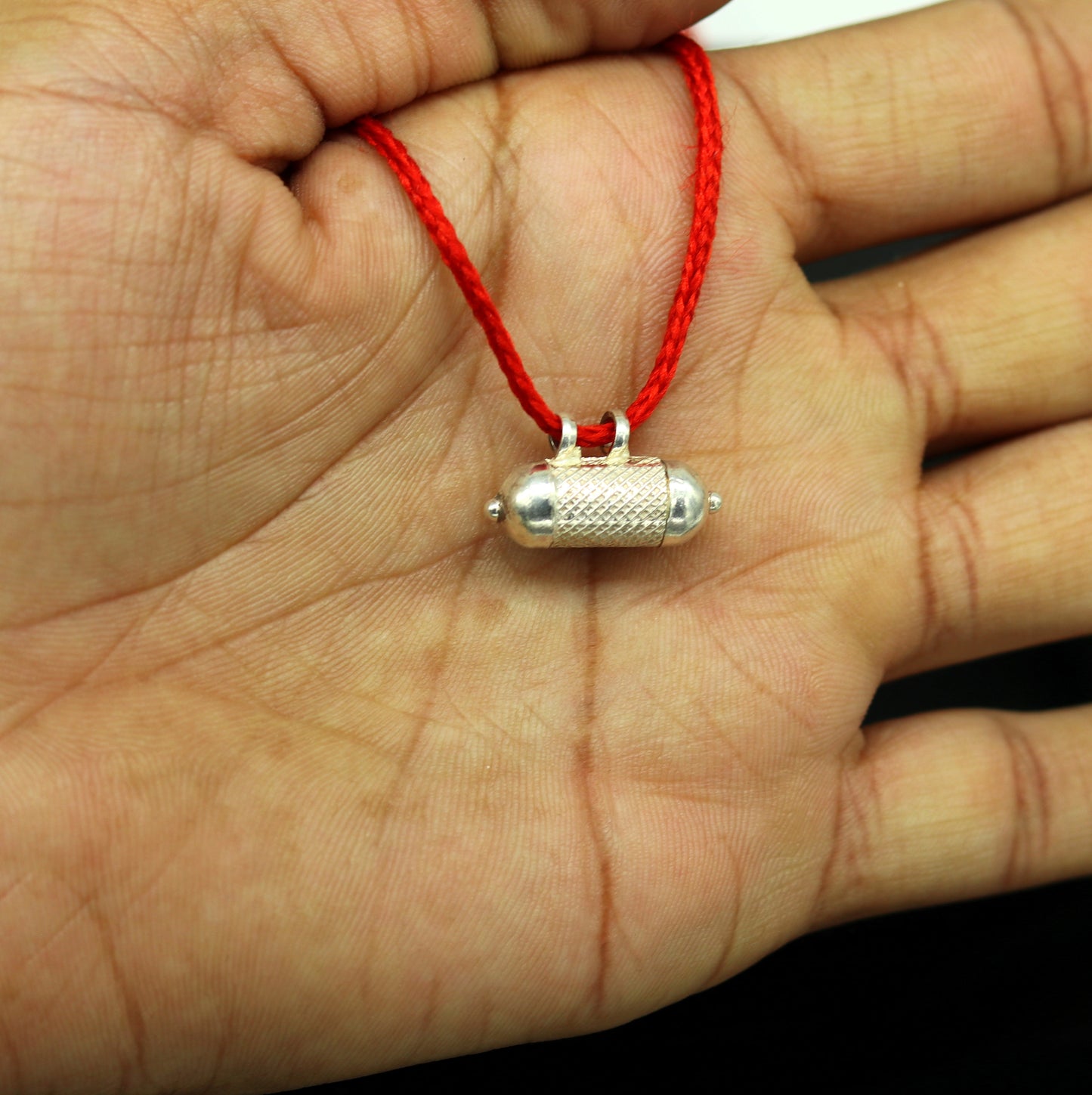 Handmade vintage customized design sterling silver amulet pendant, box pendant, container pendant excellent personalized gifting nsp412 - TRIBAL ORNAMENTS