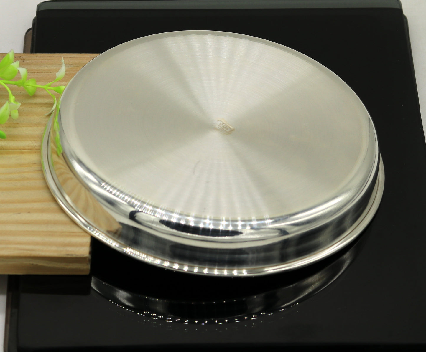 999 pure sterling silver handmade solid silver plate or tray, silver has antibacterial properties, stay healthy, silver gifting vessels sv62 - TRIBAL ORNAMENTS