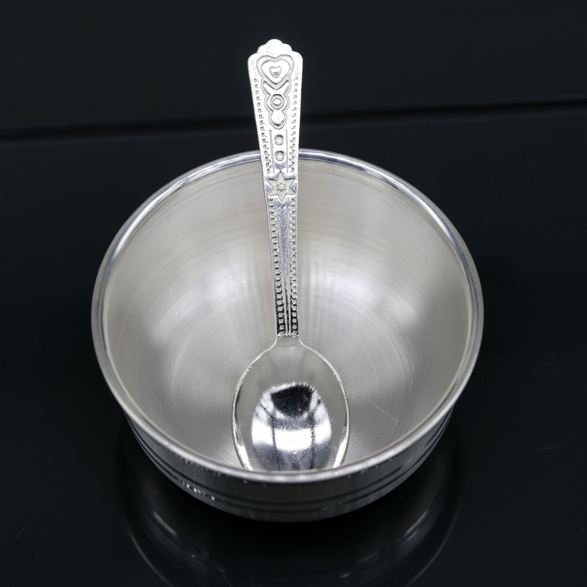 Plain design handmade 999 solid silver bowl, silver vessels, silver utensils, solid silver baby bowl for medical use for health gifting sv80 - TRIBAL ORNAMENTS