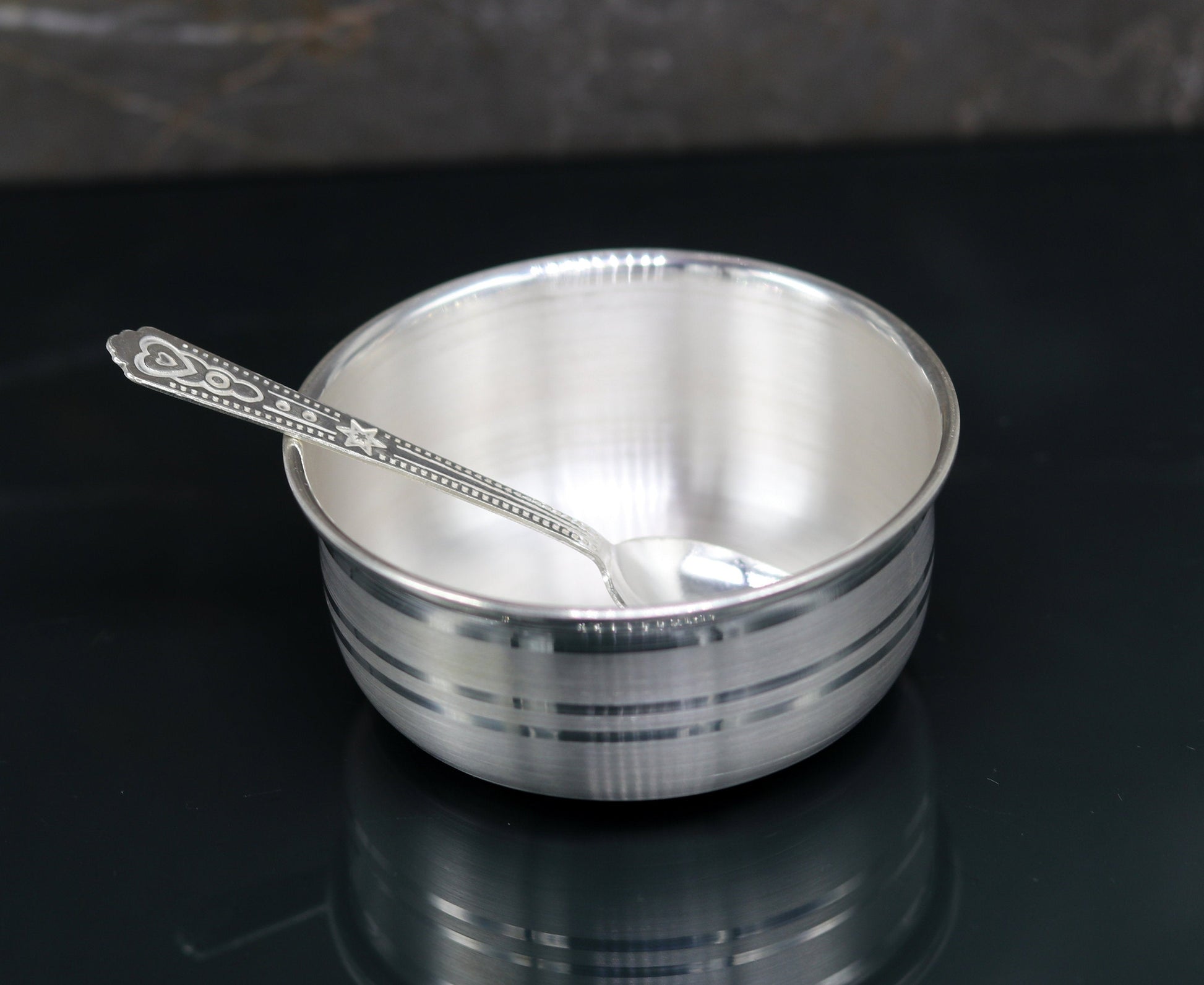 Plain design handmade 999 solid silver bowl, silver vessels, silver utensils, solid silver baby bowl for medical use for health gifting sv80 - TRIBAL ORNAMENTS