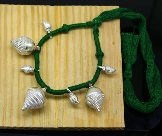 Vintage antique design handmade Sterling silver gorgeous customized tribal necklace charm necklace, ethnic bridesmaid ethnic necklace nec65 - TRIBAL ORNAMENTS