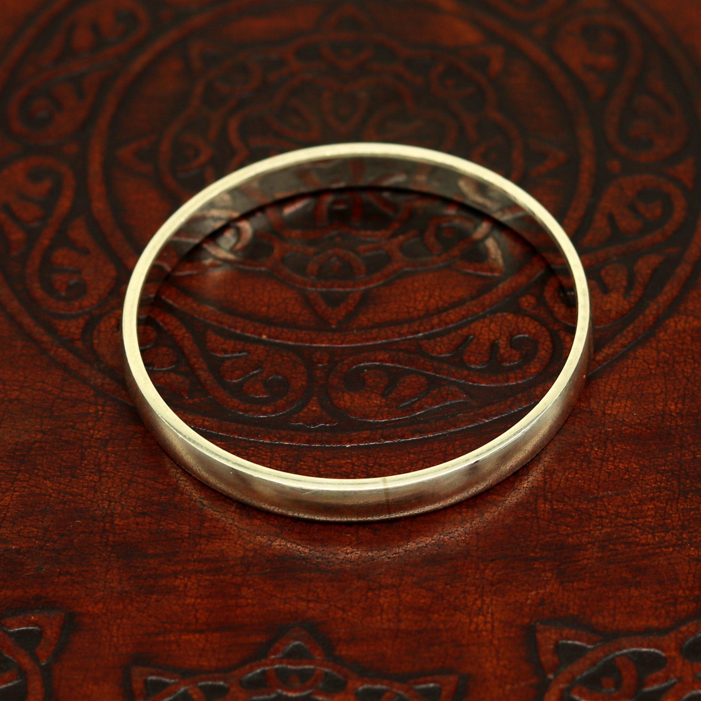 5mm Sterling silver handmade solid kada baby bracelet bangle for unisex, amazing sikha, punjabi kada, solid silver kids jewelry nsk325 - TRIBAL ORNAMENTS