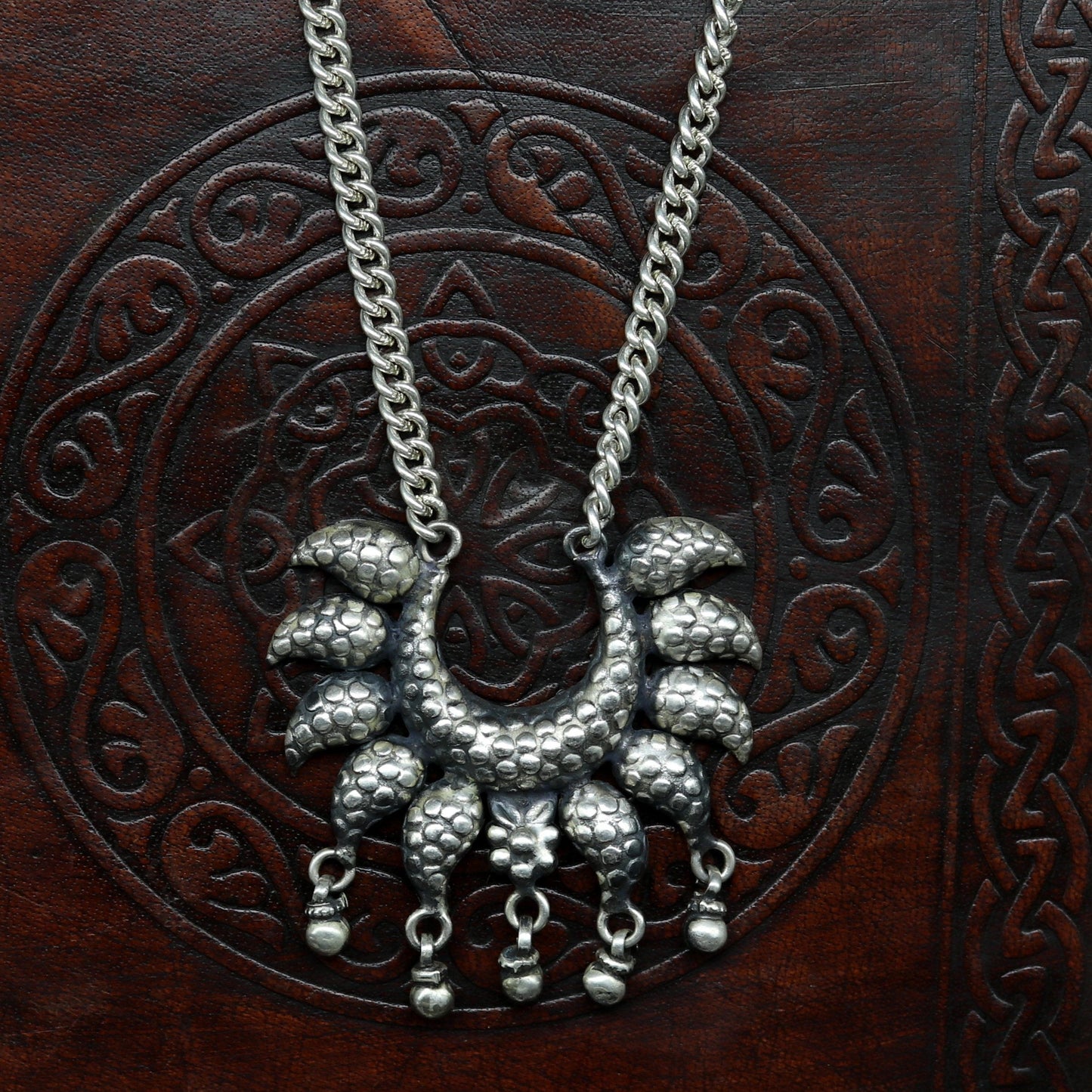 925 sterling silver handmade gorgeous charm necklace, excellent customized vintage style bridesmaid belly dance necklace jewelry nec60 - TRIBAL ORNAMENTS